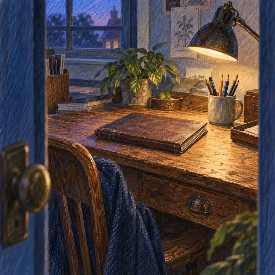 Illustration of owner-operated businesses equipment and workspace